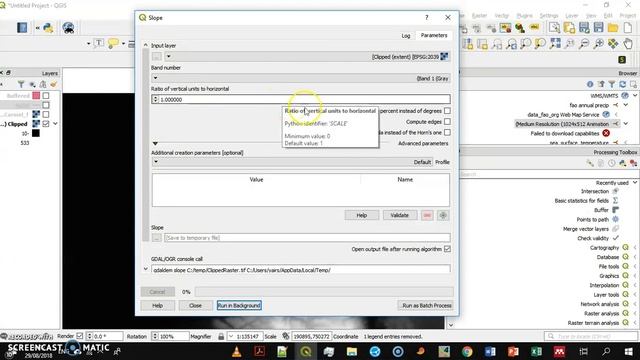 Raster slope calculation in QGIS3 смотреть онлайн
