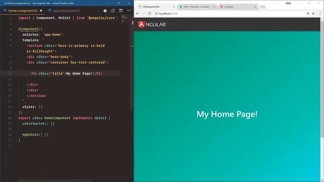Angular Tutorial - 8 - Creating the Home Page смотреть онлайн