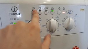 Indesit WISL 105 - start to wash whites (old video)