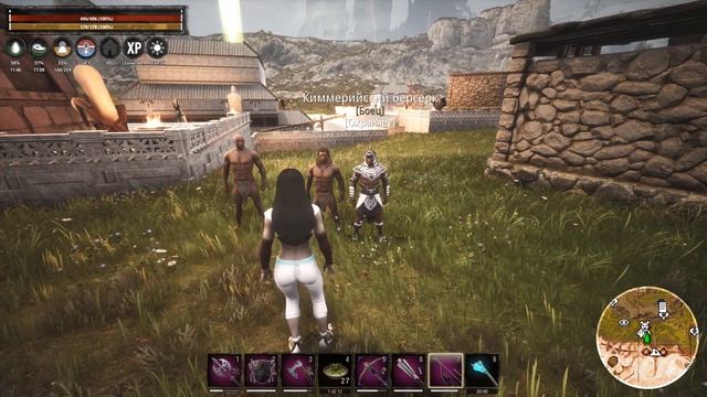 Conan Exiles ПРОКАЧКА РАБА характеристики роста смотреть онлайн