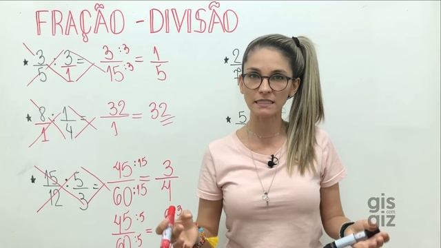 FRAÇÃO | DIVISÃO DE FRAÇÕES método PING PONG | \Prof. Gis/ смотреть онлайн