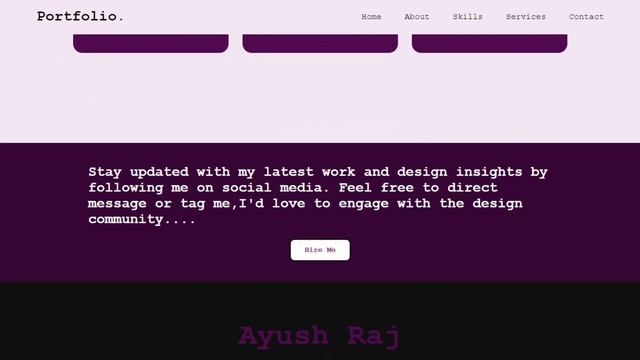 Graphic Designer Portfolio Website Design Using HTML CSS Only. Easy Website Design. смотреть онлайн