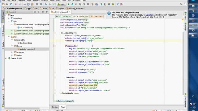 Android Tutorial: Customize a Progress Bar смотреть онлайн
