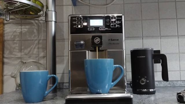 Saeco PicoBaristo SM5460/10 Kaffee zubereiten Kaffee Crema machen смотреть онлайн