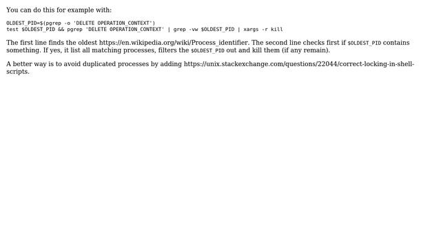 Unix & Linux: Killing all the process of a command except first process (4 Solutions!!) смотреть онлайн