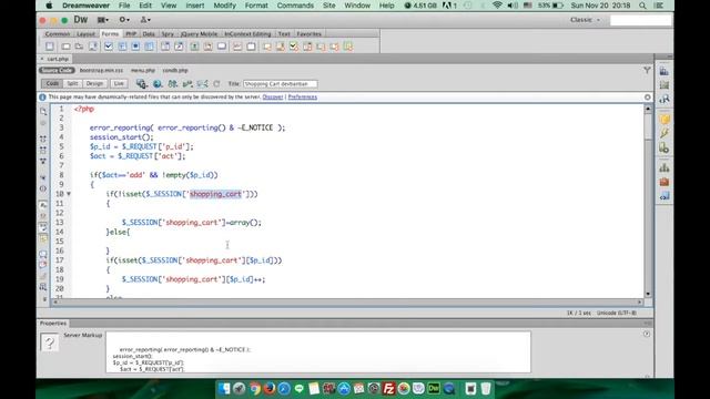 WEB.25 ตะกร้าสินค้า php, Dreamweaver, Bootstrap ตอนที่ 2 Cancel cart смотреть онлайн