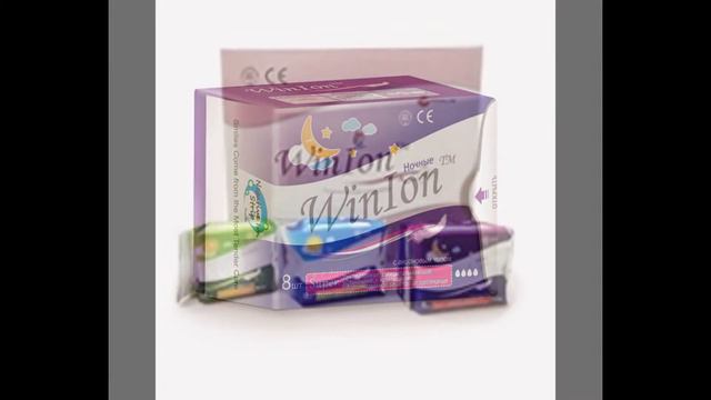 Анионовые гигиенические прокладки Winlon смотреть онлайн