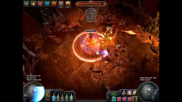 PoE[2.2] Yalani's Low Life Righteous Fire Build - Uber Atziri смотреть онлайн