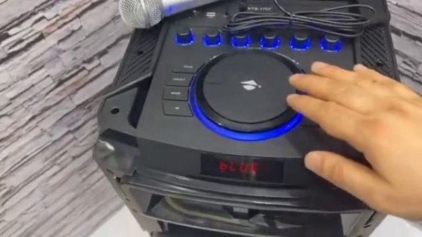 KTS-1707 Мощная напольная беспроводная Bluetooth колонка 100W