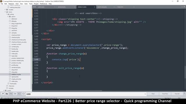 #226 PHP Ecommerce website development | Better price range selector | MVC OOP - Quick programming смотреть онлайн