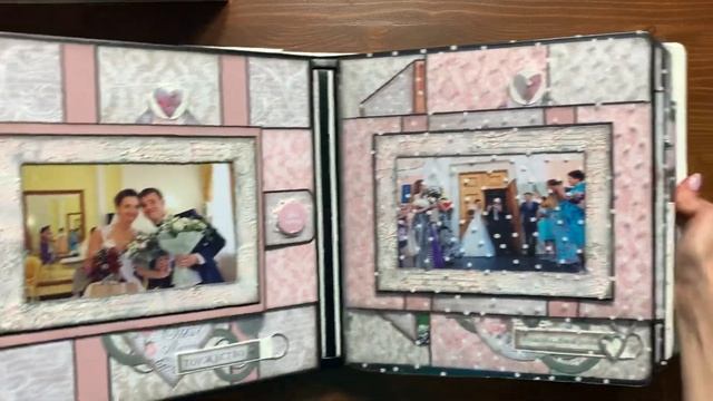 Скрапбукинг ОБЗОР СВАДЕБНОГО АЛЬБОМА #Weddingalbum#scrapbooking смотреть онлайн