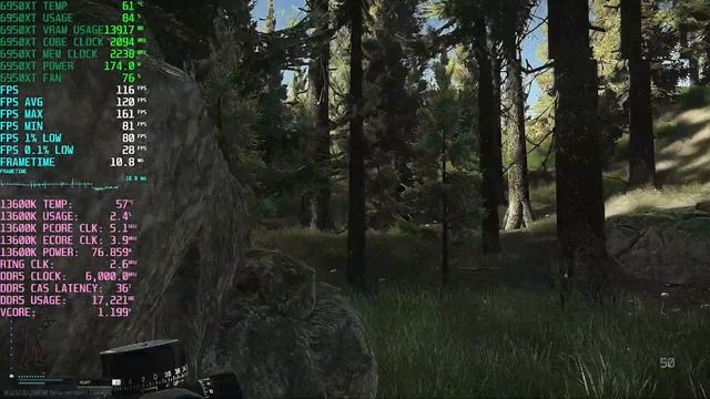 13600K + 6950XT 1440 High Woods Escape From Tarkov DDR5-6000MHz CL36 + Samsung Neo G8 240Hz смотреть онлайн