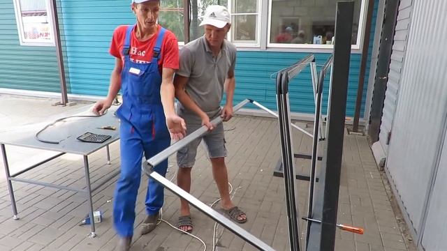 МОНТАЖ корзинной маркизы