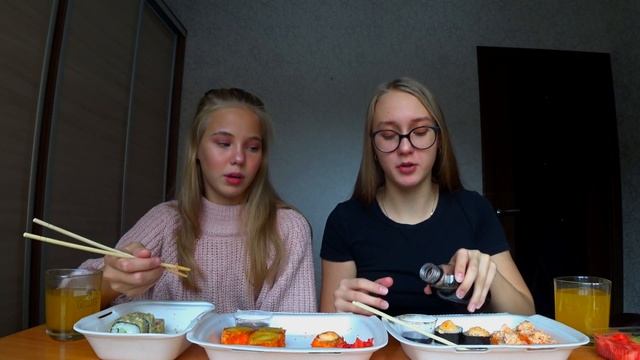 MUKBANG | Суши/роллы | | Sushi rolls | не ASMR смотреть онлайн