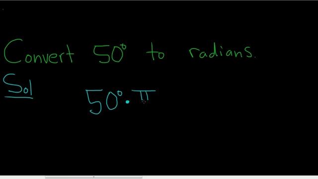 Converting Degrees to Radians Example with 50 Degrees смотреть онлайн
