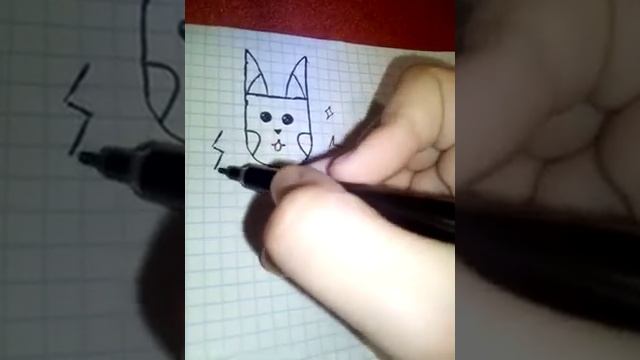 рисую пикачу из буквы Н "давайте наберём 5 подписчиков❤" смотреть онлайн