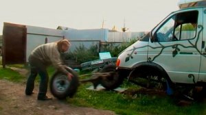 Газель 4х4 примеряем передний мост от уаза !!! Сериал Мародерка#5