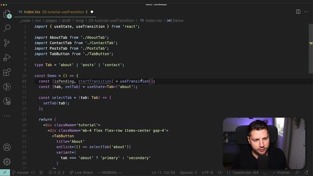Learn React Hooks: useTransition - Simply Explained! смотреть онлайн