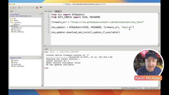 How to add Over-the-Air updates to your MicroPython projects смотреть онлайн