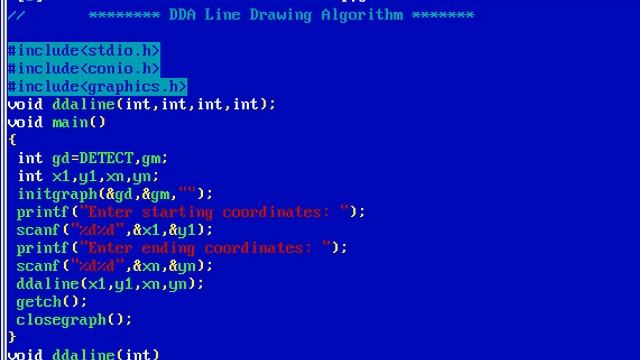 DDA Line Drawing Algorithm | Program | Full Concept Easy смотреть онлайн