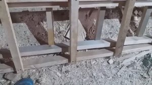 Лестница раскладная деревянная самоделка