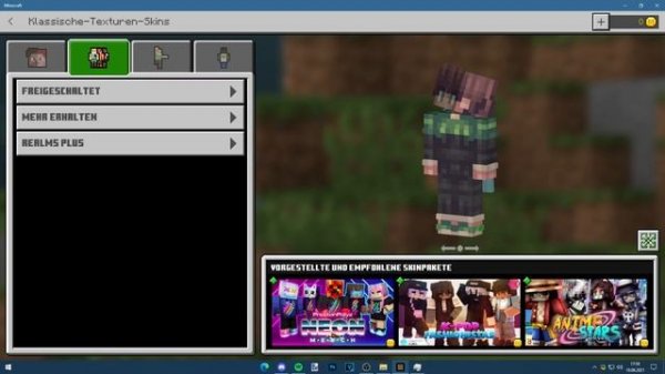 MINECRAFT: BEDROCK » Java Edition Skin in Bedrock importieren!
