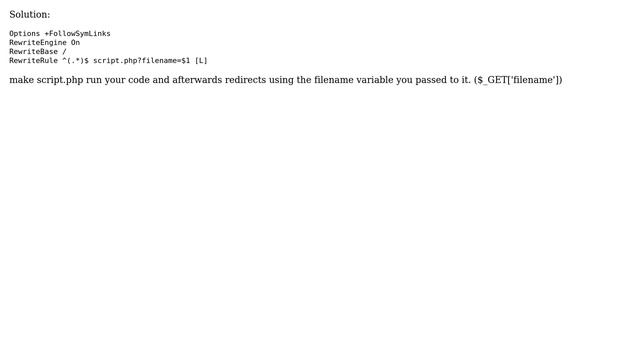 Webmasters: Transparent PHP script execution using mod_rewrite (3 Solutions!!) смотреть онлайн