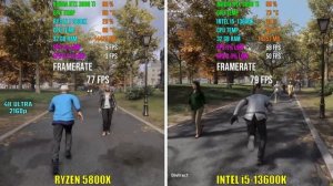 RYZEN 7 5800X vs INTEL i5-13600K | Test in 6 Games