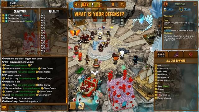 Town of Salem - The Craziest Vampire Game I've Played (Coven All Any) смотреть онлайн