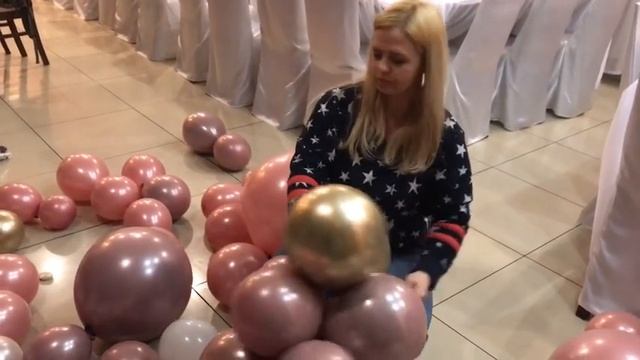 Каркас для фотозоны своими руками. Гирлянда из воздушных шаров. смотреть онлайн