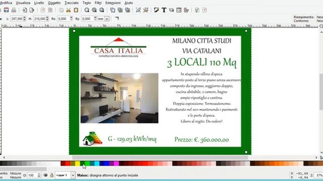 Esempio di cornice con Inkscape смотреть онлайн