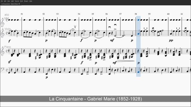 La Cinquantaine - Gabriel Marie - Level 0 Violin + Piano Accompany смотреть онлайн