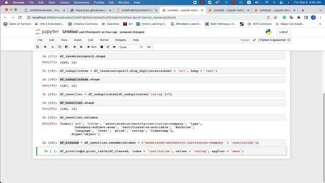 Pivot Table with Pandas смотреть онлайн