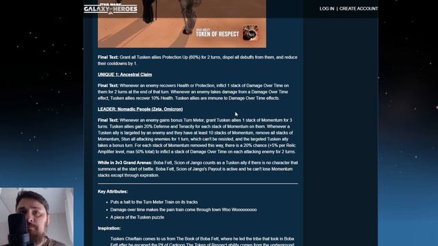 НОВЫЙ ПЕРСОНАЖ! Вождь Таскенов - SWGOH смотреть онлайн