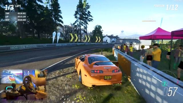 ลอง G29 ขับ Toyota Supra กับ Forza Horizon 4 смотреть онлайн