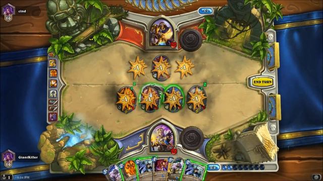 Hearthstone Ranked Gameplay #7: Control Priest (GiantKiller) vs. Healadin (Cind) смотреть онлайн