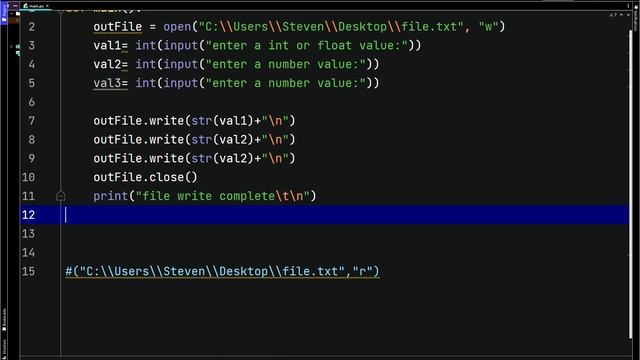 Python - File Ops - write close readline смотреть онлайн