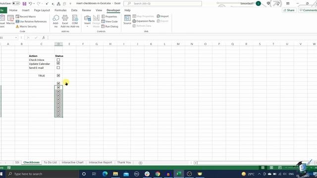How to Insert Checkboxes in Excel смотреть онлайн