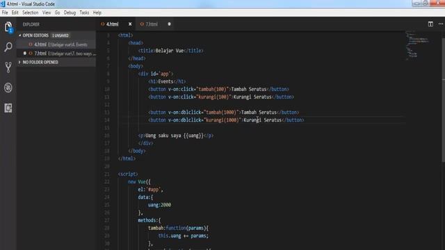 f. events lanjutan (tutorial vue js indonesia) смотреть онлайн