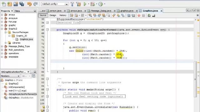 Java NetBeans 3D Graphic Drawing Tutorial смотреть онлайн