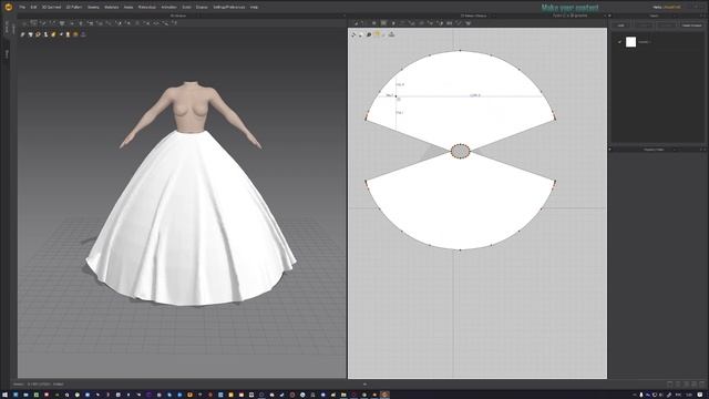 SETKA | Создание одежды в Marvelous Designer: четвертый урок - пышные юбки. смотреть онлайн