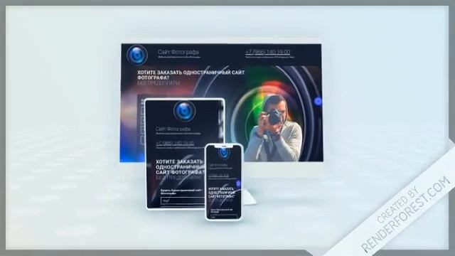 Одностраничный сайт Фотографа смотреть онлайн