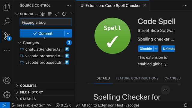 VS Code tips — Fixing spelling mistakes in git commit messages смотреть онлайн