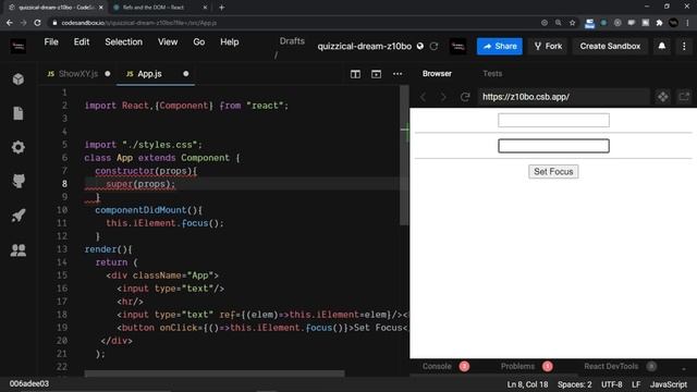React Hooks Tutorial #11 | ref | React.createRef | useRef hook смотреть онлайн