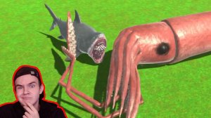 Мегалодон против Гигантского Кальмара | Кто сильнее? Animal Revolt Battle Simulator