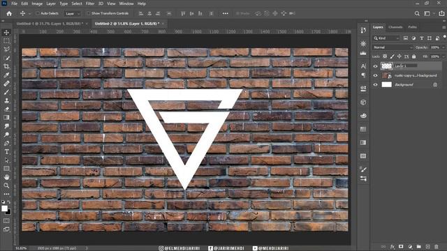 تصميم لوجو بتأثير نيون في الفوتوشوب | Neon Logo Design in Photoshop смотреть онлайн