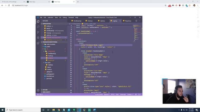 REACT HOOKS Firebase Authentication Tutorial - Part 4 смотреть онлайн