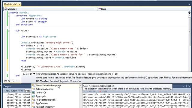 Reading & Writing to Binary Files in VB.Net смотреть онлайн