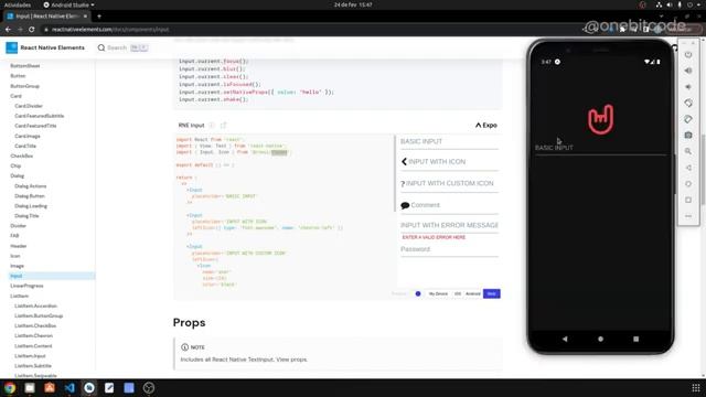 Telas de LOGIN e REGISTRO no REACT NATIVE usando UI KIT | ONEBITCODE смотреть онлайн