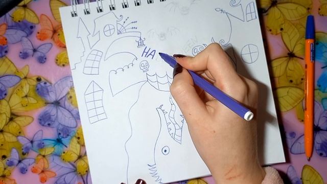 Что нарисовать на ХЭЛЛОУИН?? смотреть онлайн